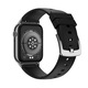 Smartwatch 1.85" Cu Bracelet Silicon Negru - Apel Bluetooth, NFC, IP68, Monitorizare Ritm Cardiac/SpO2, Baterie 7 Zile, Compatibil iOS/Android