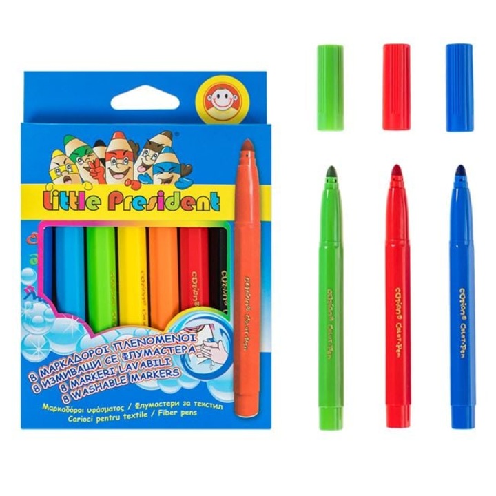 Antbro Mosható Filctoll Készlet, 8 Darab, Vastag Heggyel, Élénk Színek, Ideális Gyermekek Számára