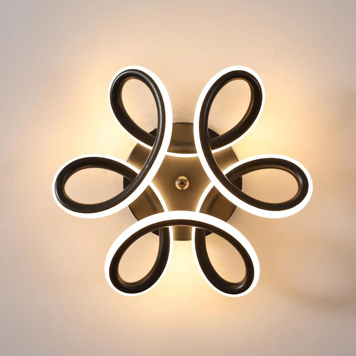 VERTEX HELIX LED полилей, 15W, студена/топла/неутрална светлина, черен