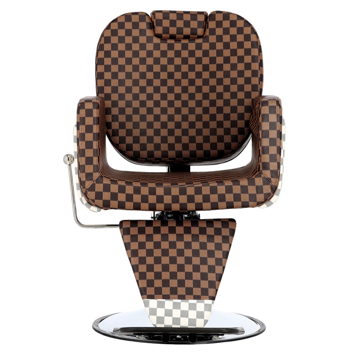 Scaun de frizerie Barber King Aion, hidraulic, negru, 45x50cm