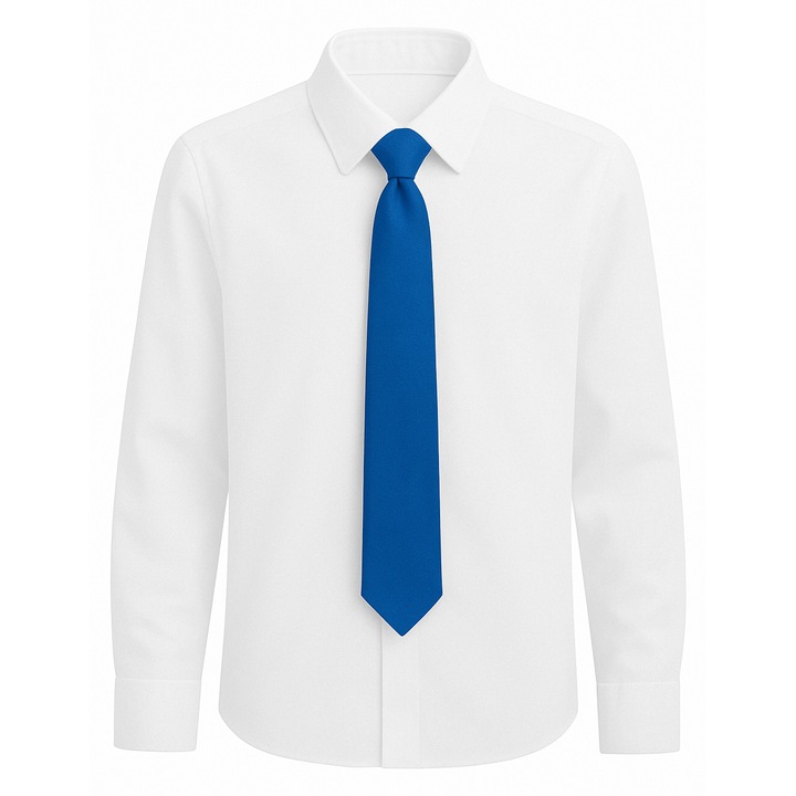 Camasa alba si cravata uniforma scoaldwqf, FamousKIds, Alb