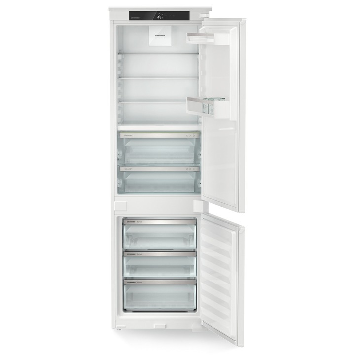 Combina Frigorifica Incorporabila LIEBHERR ICBNSd 5123 Plus, 244l, H 177 cm, NoFrost, DuoCooling, BioFresh, SuperSilent, Clasa D, Alb