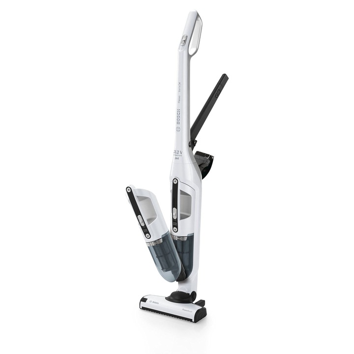 Безжична прахосмукачка Bosch Flexxo Series 4 2 в 1, бяла, 25, 2 V, 0,5 л