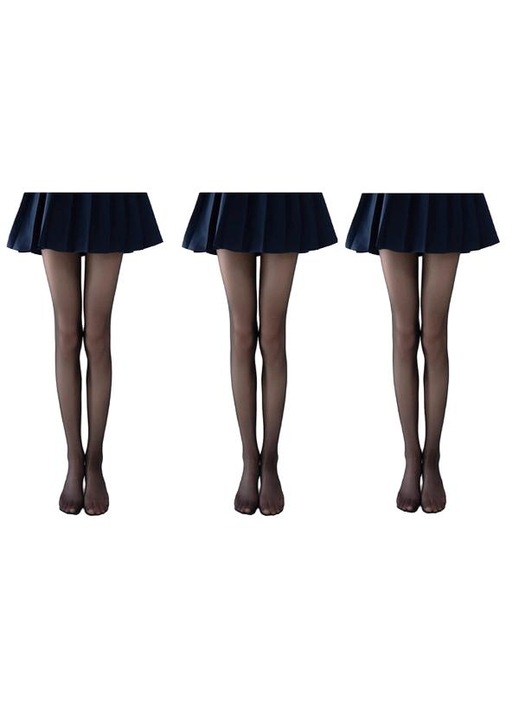 Armando Dresuri dama singura piesa 20D, pachet de trei, Talie inalta, negru, 2 Standard