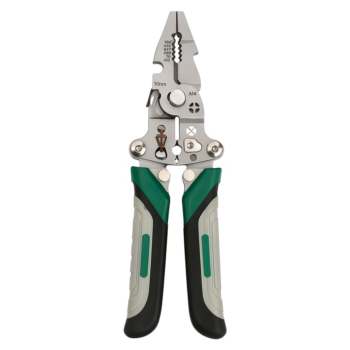 Многофункционални клещи за оголване и рязане на кабели – неръждаема стомана, ергономичен дизайн