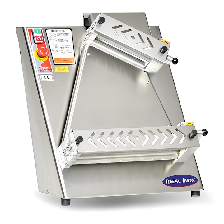 Robot de bucatarie, Syntrox, Otel inoxidabil, 1300 W, 6 l, Argintiu/Rosu