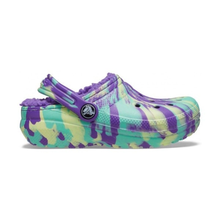 Saboti Crocs Classic Marbled Lined Kids - US Mov - Neon Purple, Mov