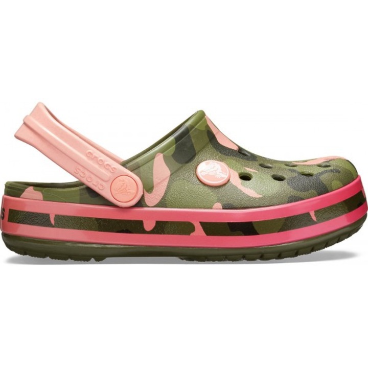 Saboti Crocs Crocband Multi-Graphic Clog - US Pepene galben - Melon, Galben