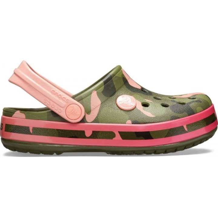 Saboti Crocs Crocband Multi-Graphic Clog - US Pepene galben - Melon, Galben