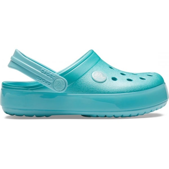 Saboti Crocs Crocband Ice Pop Kids Clog - US Albastru deschis - Ice Blue, Alb