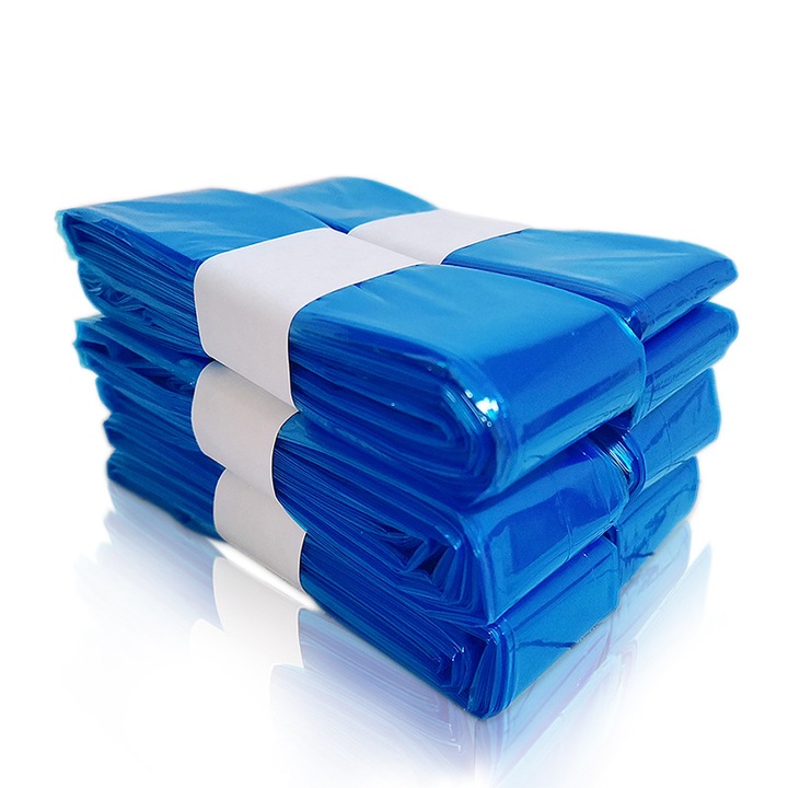 Pungi de schimb pentru cosul de gunoi pentru scutece, pachet de 6, SHEFEITE®, LDPE, albastre, 4,5 m, compatibile cu Genie/Angelcare, biodegradabile, rezistente la mirosuri si antibacteriene