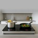 Индукционен котлон COOK-IT, 3500 W, 2 зони, 10 нива на мощност, 60–240°C, таймер 180 мин, сензорно управление, заключване за деца, автоматично разпознаване на тенджера, компактен, сребрист