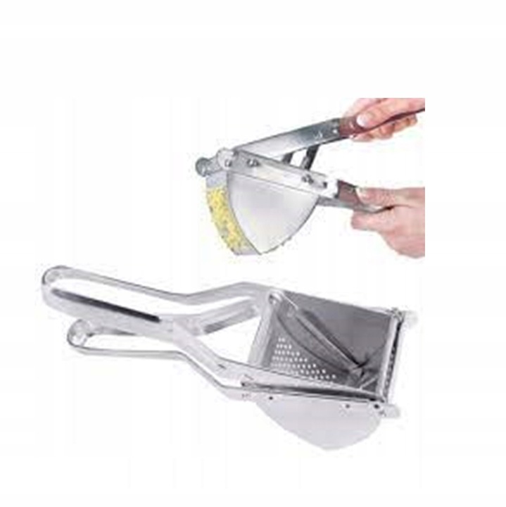 Prasa manuala Medfar pentru piure de cartofi si legume, 28x8cm, din otel zincat