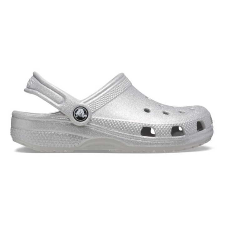 Saboti Crocs Classic Glitter Clog Kids 36-37 EU - J4 US Gri - Silver Glitter