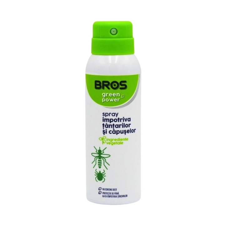 Aerosol impotriva tantarilor si capuselor Green Power, 90 ml – Bros