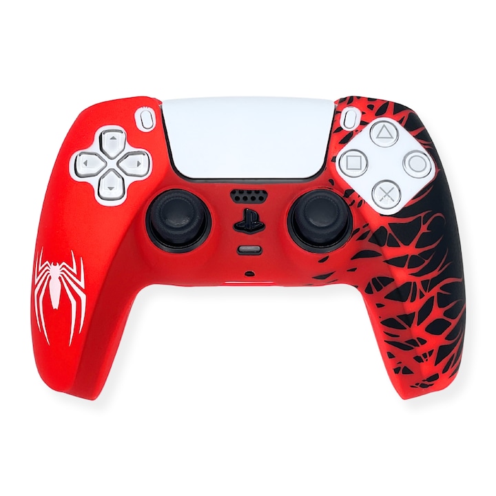PlayStation 5 kontroller tok, csúszásgátló szilikon szennyeződés és izzadság ellen, PS5 kontroller skin - Pókember