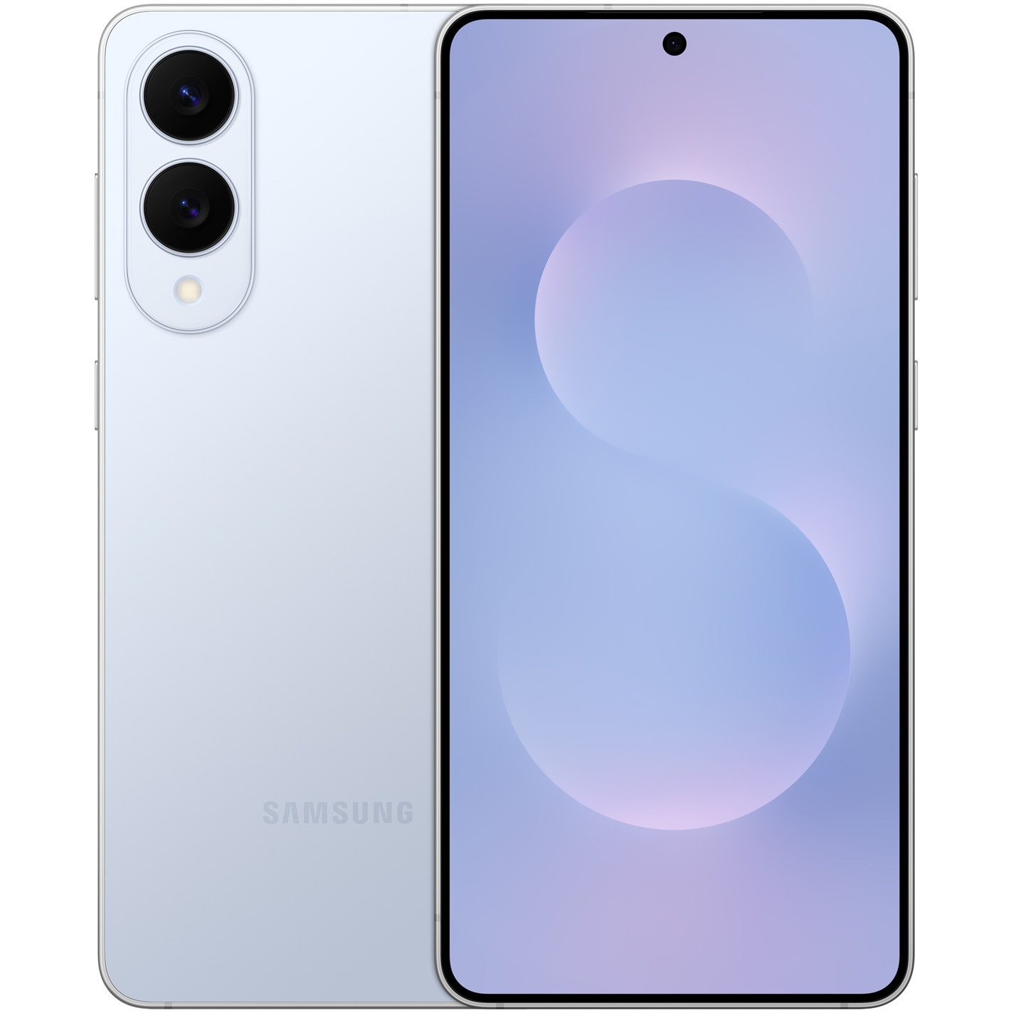 Telefon mobil Samsung Galaxy S25 Edge, 12GB RAM, 256GB, 5G, Titanium Icy Blue