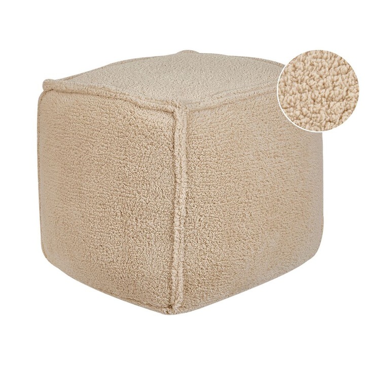 Puff Alipur Világosbarna Anyag