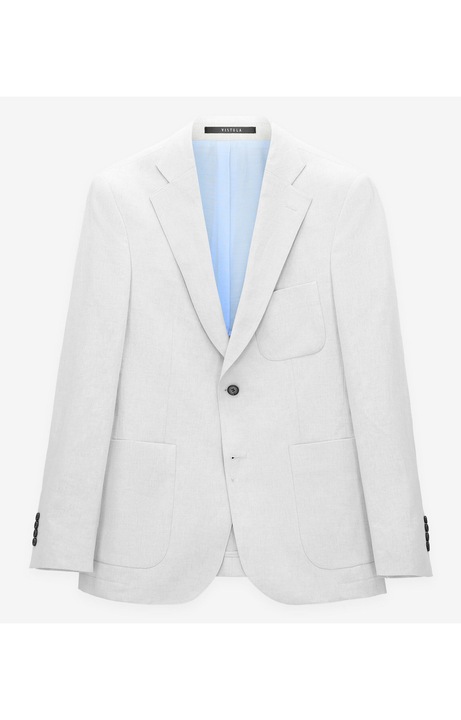 Sacou barbati, VISTULA, super slim, albastru deschis