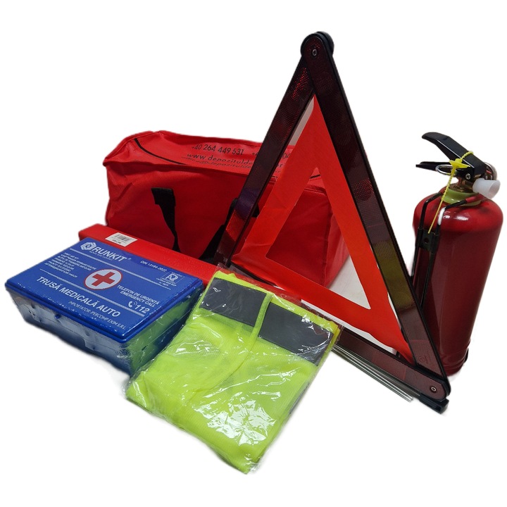 Trusa Auto Completa si Omologata Runkit, Kit de Siguranta Rutiera