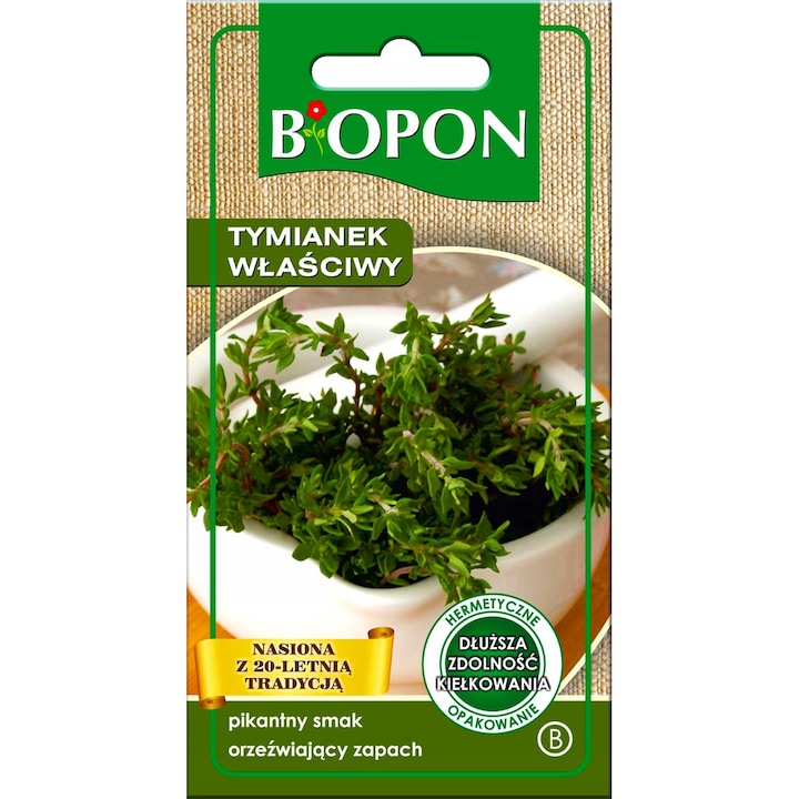 Seminte De Iarba De Cimbru, Biopon, Planta Perena, Ambalaj Hermetic Capacitate De Germinare Mai Lunga, Seminte Provenite De La Cele Mai Bune Firme De Seminte, 0.2 g, Verde