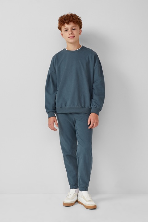 s.Oliver, Húzózsinóros szabadidőnadrág, Olajkék