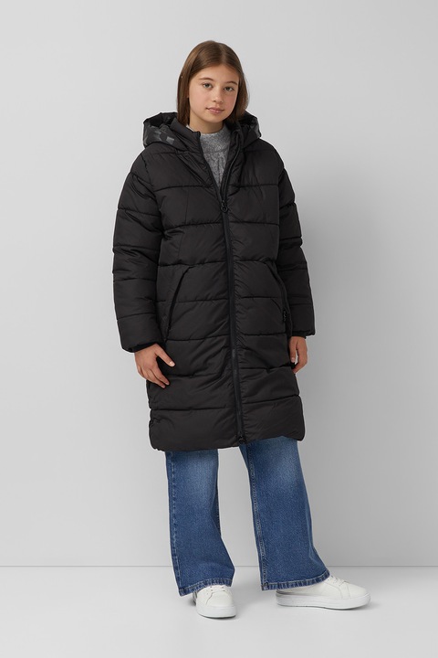 s.Oliver, Geaca lunga cu vatelina, Negru
