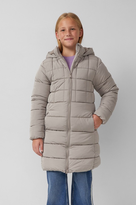 s.Oliver, Geaca lunga cu vatelina, Grej