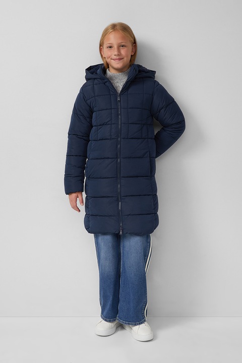 s.Oliver, Geaca lunga cu vatelina, Bleumarin