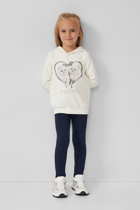 s.Oliver, Magas derekú leggings, Fekete