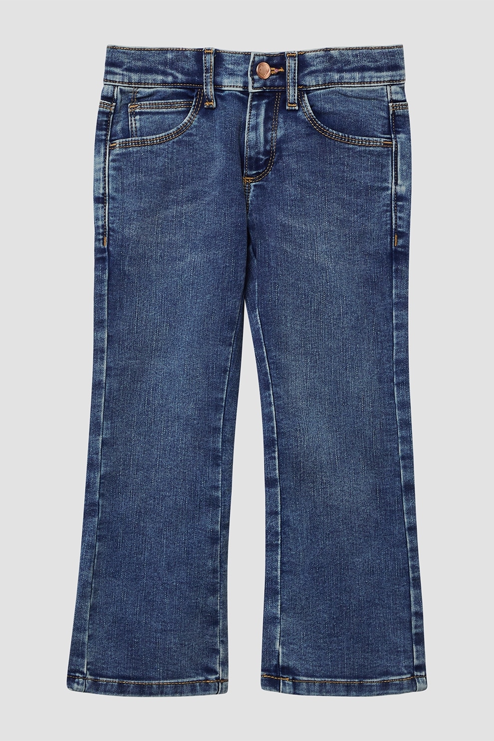 s.Oliver, Blugi regular-fit cu terminatie evazata, Albastru royal, 134 CM