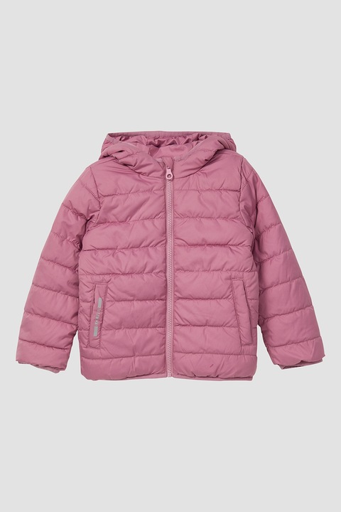 s.Oliver, Леко ватирано зимно яке с качулка, Прашно розово