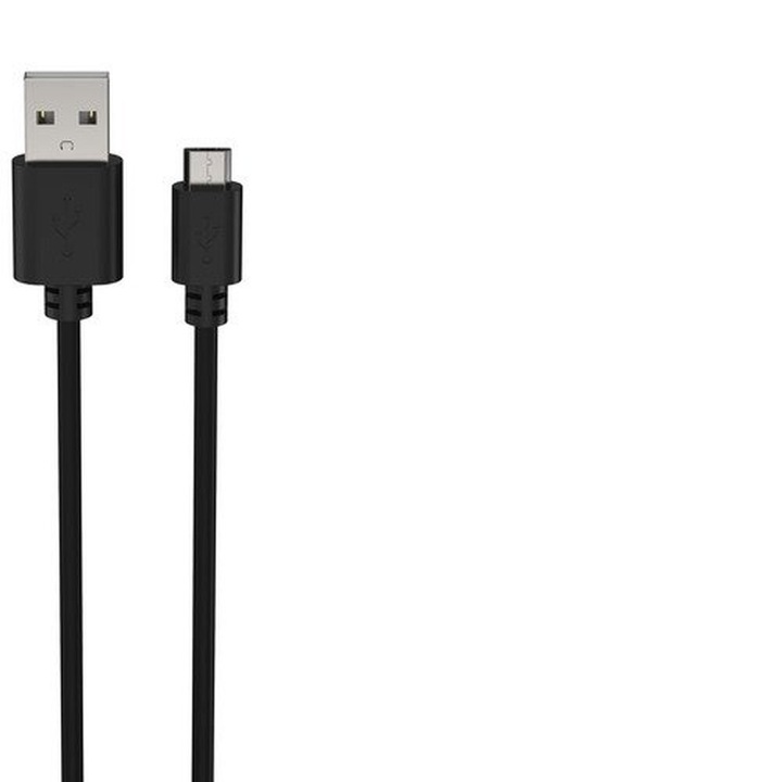 Cablu micro-USB Ansmann 3.0 A pentru încărcare și transfer de date la 480 Mbit/s, 1 m