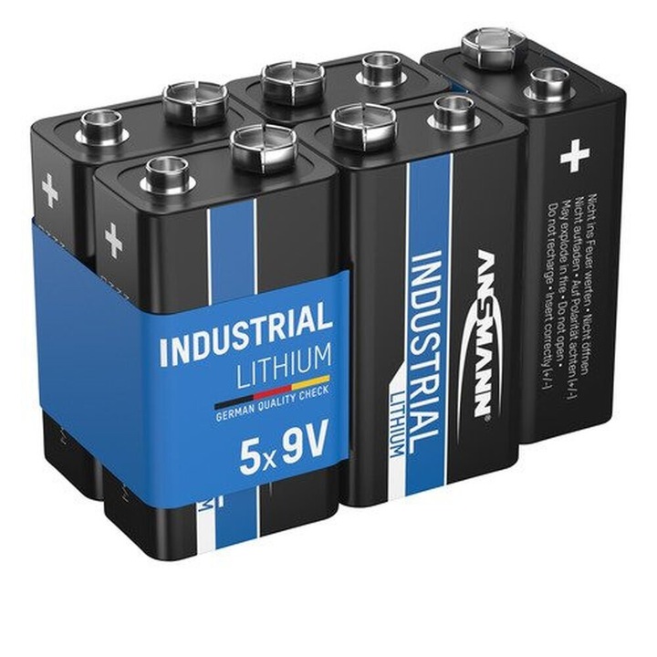 ANSMANN литиева индустриална батерия 9V 1100mAh