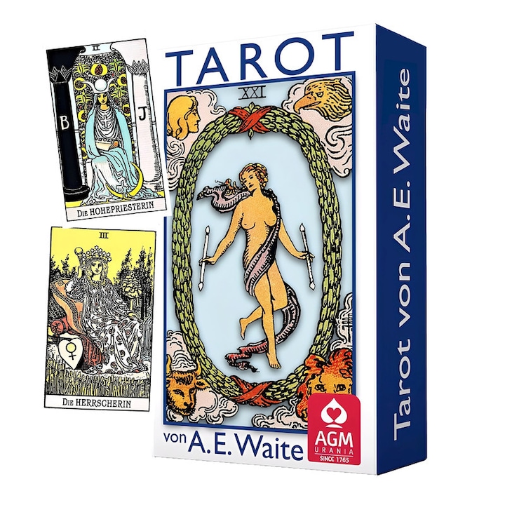 Комплект таро, TREXORA, 78 карти, ръководство за начинаещи, 10.2x7.4см, многоцветен