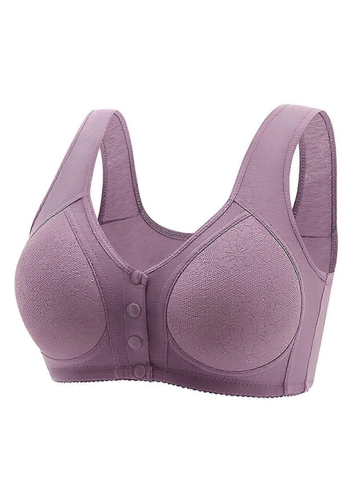 Daisy melltartó, könnyű kialakítás, tartás és formázás, lila, pamut, időseknek, 46 EU