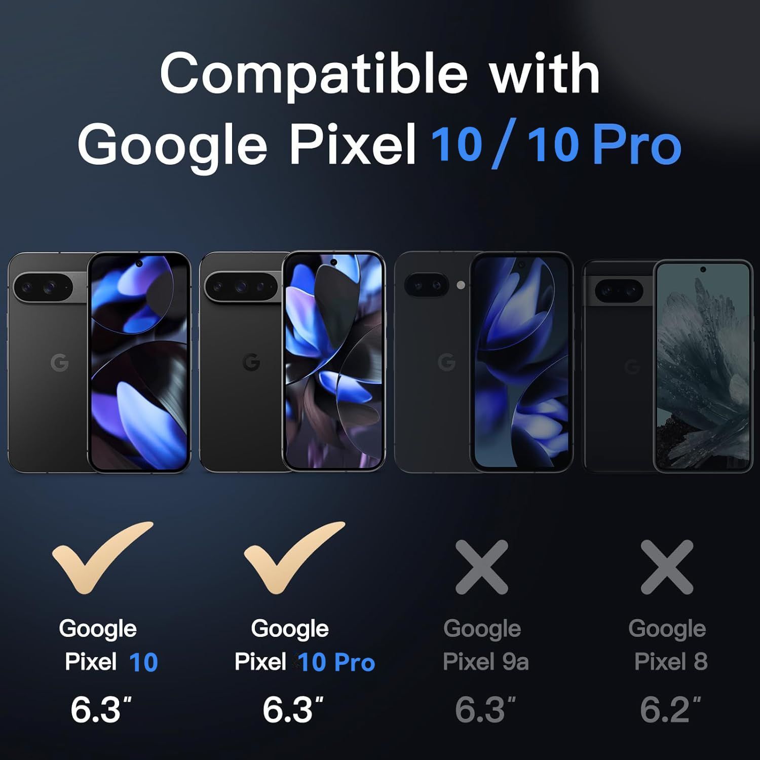 Husa Magnetica pentru Google Pixel 10/10 Pro, Compatibila cu MagSafe, Carcasa Telefon cu Spate Mat Translucid si Protectie la Impact, Negru