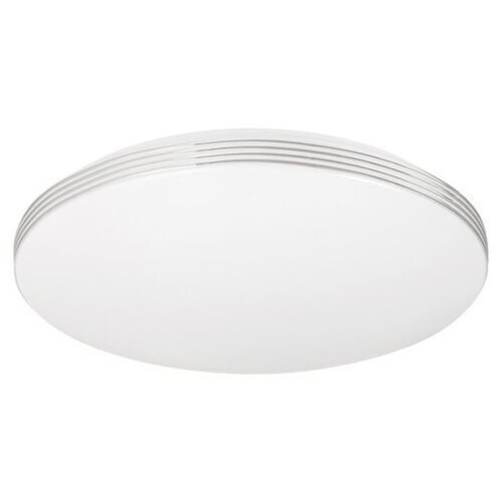 Oscar mennyezeti lámpa, LED,18W, kör, fehér/króm