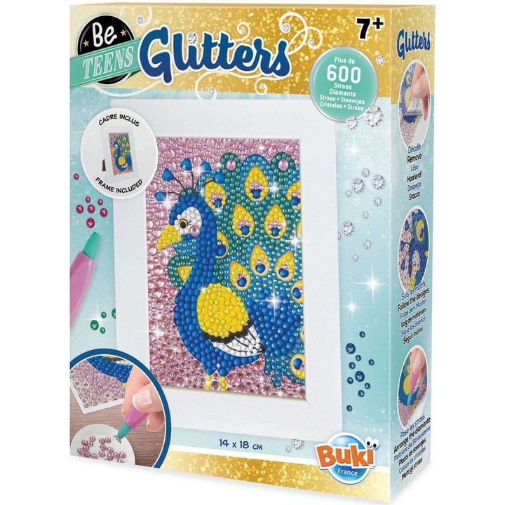 Set creatie Buki - Be Teens, Glitters, Paun