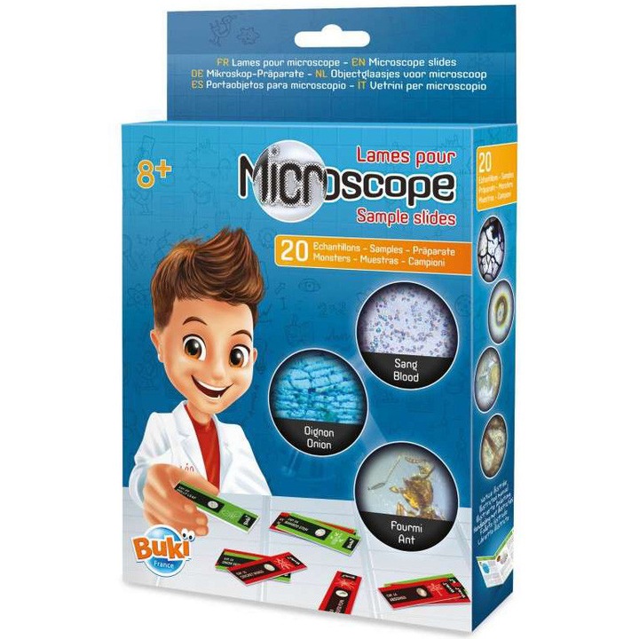 BUKI France mikroszkóp tárgylemez mikroszkóphoz, 20 db