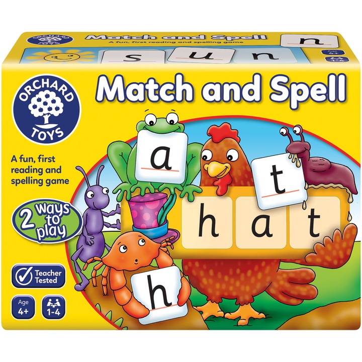 Joc educativ Orchard Toys - Match and spell, lb. engleza