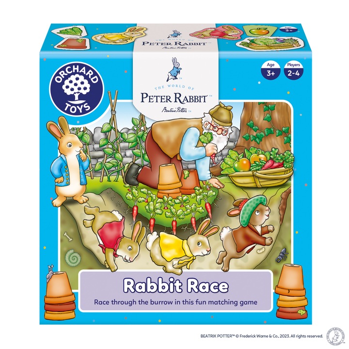 Joc educativ Orchard Toys - Peter Rabbit, Intrecerea iepurilor