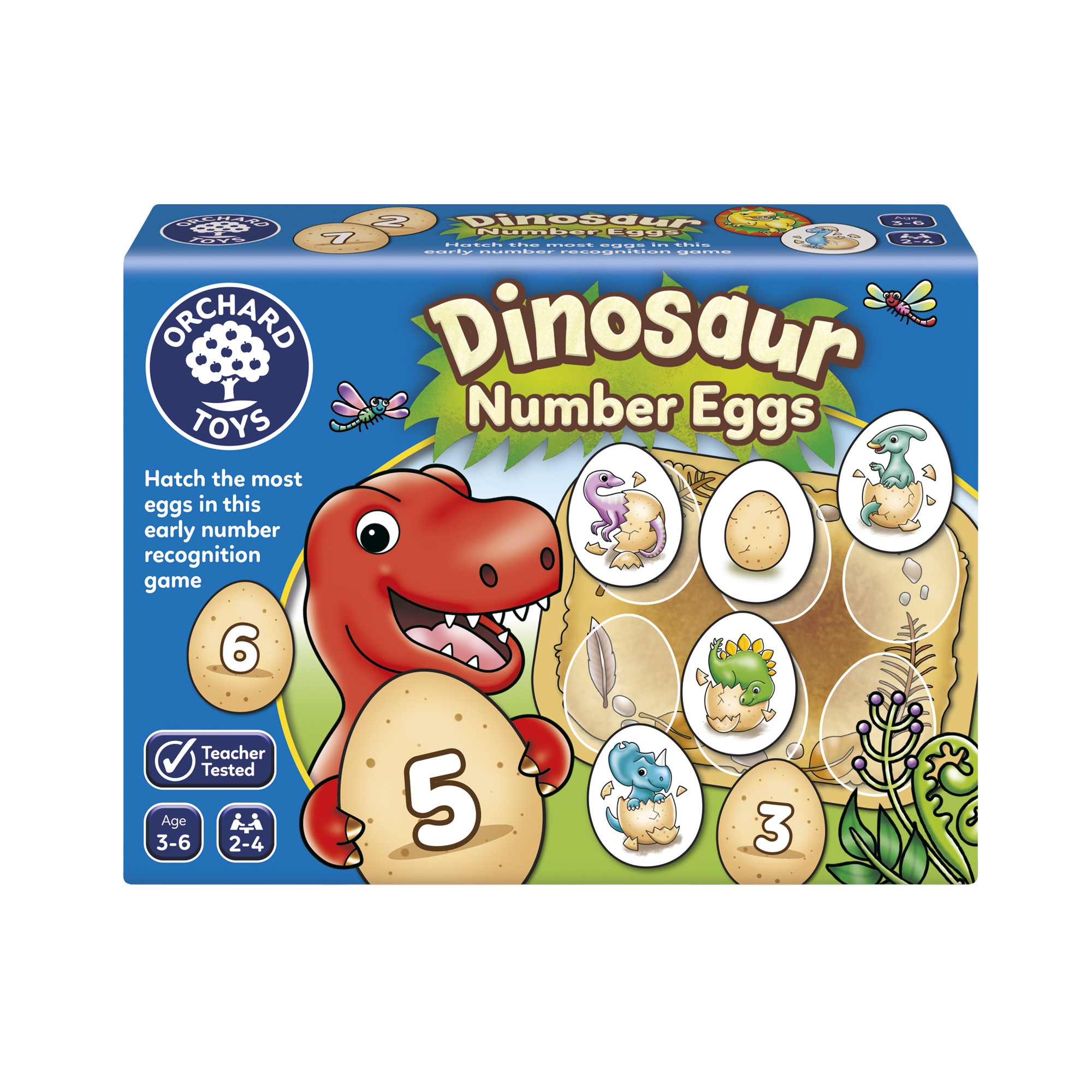 Joc educativ Orchard Toys - Oua de dinozaur cu numere