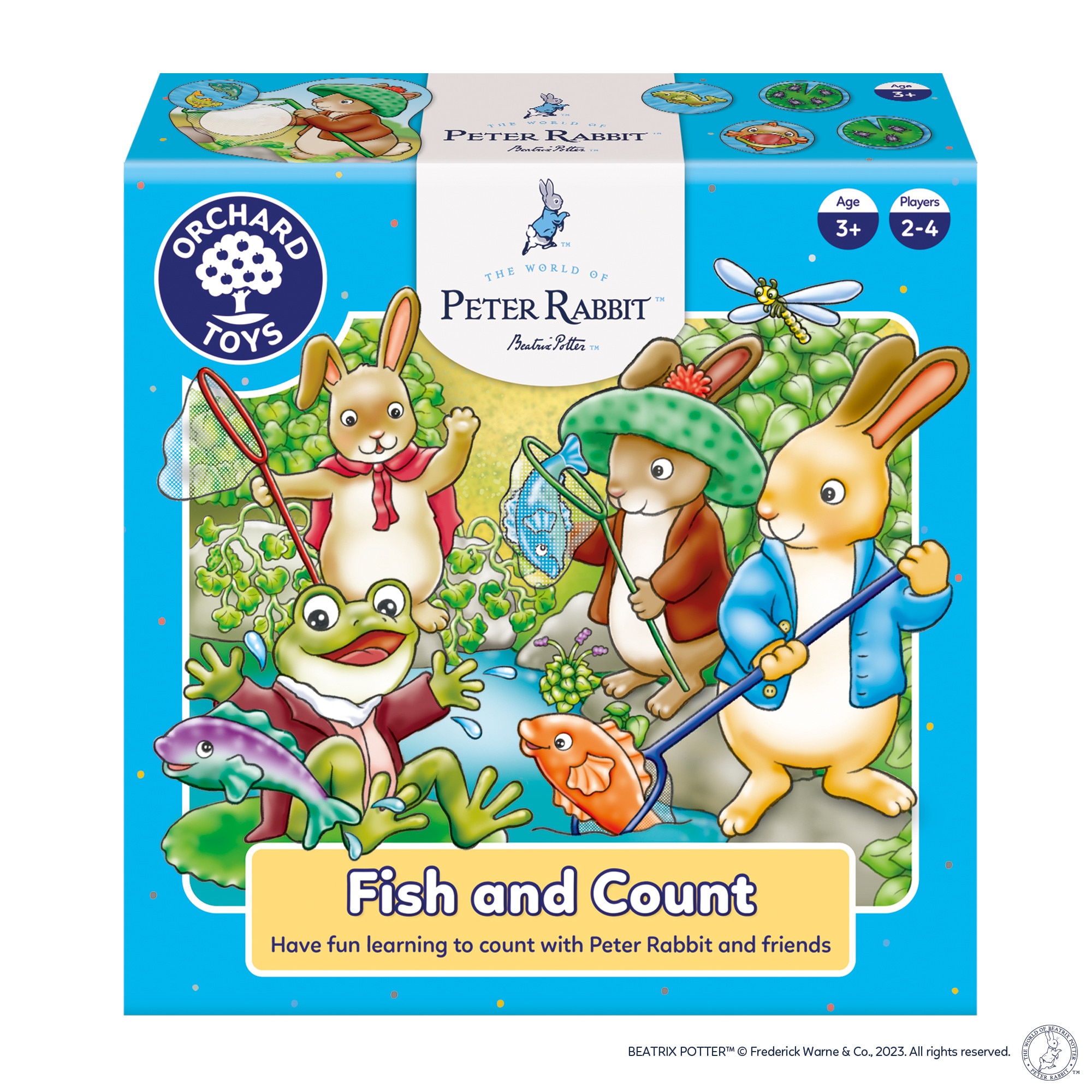 Joc educativ Orchard Toys - Peter Rabbit, Pescuieste si numara
