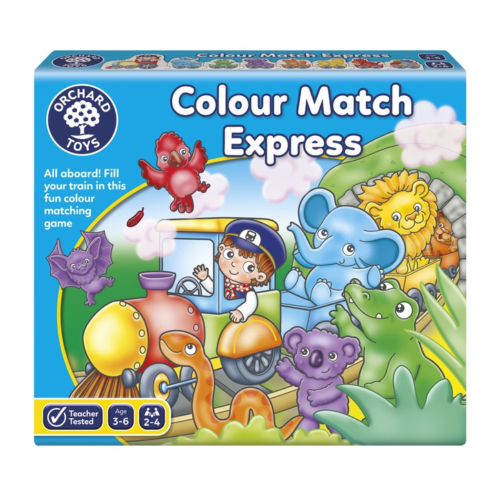 Joc educativ Orchard Toys - Trenul Express al culorilor