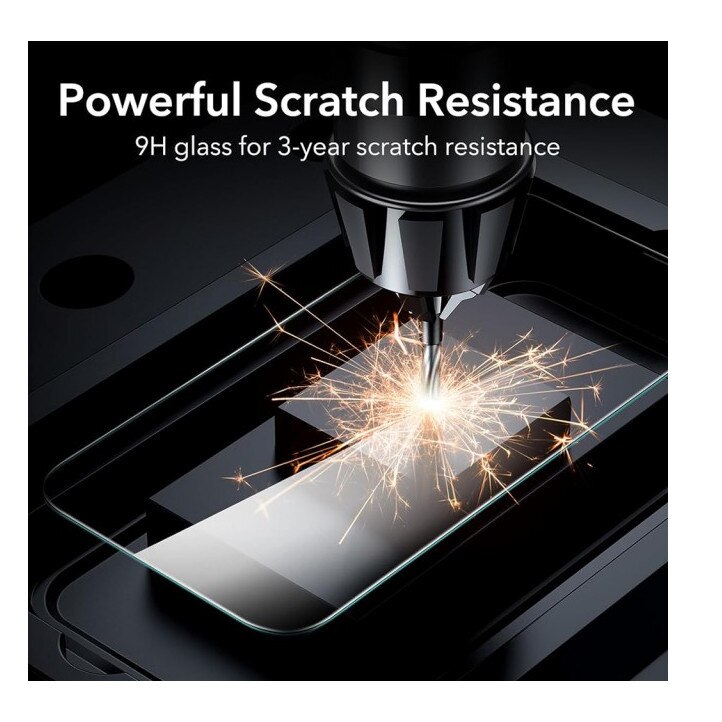 ESR Pachet 3 x Folie Sticla Securizata Compatibila Cu iPhone 17 Pro, Aplicator Inclus, Montaj Usor, Privacy - Antispy