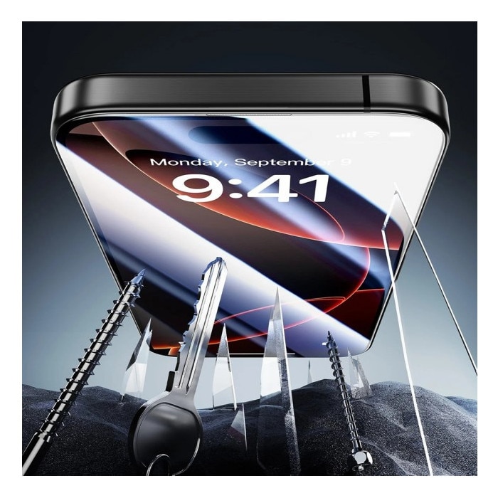 Pachet 3 x Folie Sticla Esr Armorite Compatibila Cu iPhone 17 Pro, Aplicator Inclus, Montaj Usor, Transparenta