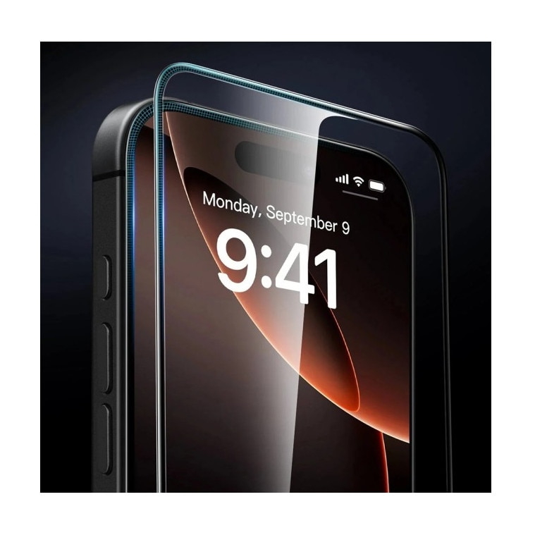 Pachet 3 x Folie Sticla Esr Armorite Compatibila Cu iPhone 17 Pro, Aplicator Inclus, Montaj Usor, Transparenta