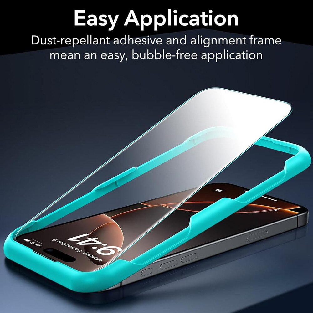 Folie pentru iPhone 17 Pro Max (set 3) - ESR Tempered Glass - Clear