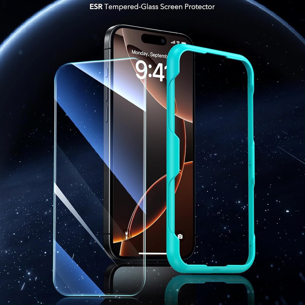 Folie pentru iPhone 17 Pro Max (set 3) - ESR Tempered Glass - Clear